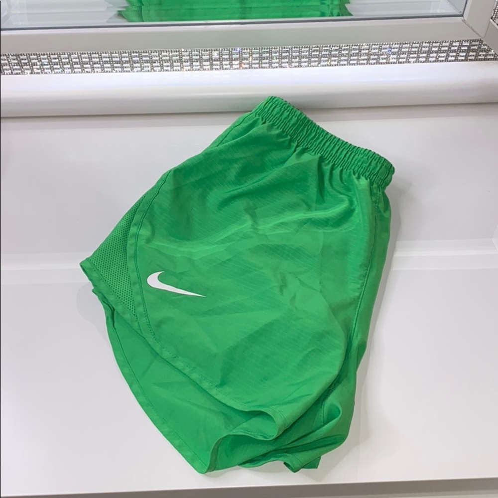 Green Nike shorts !